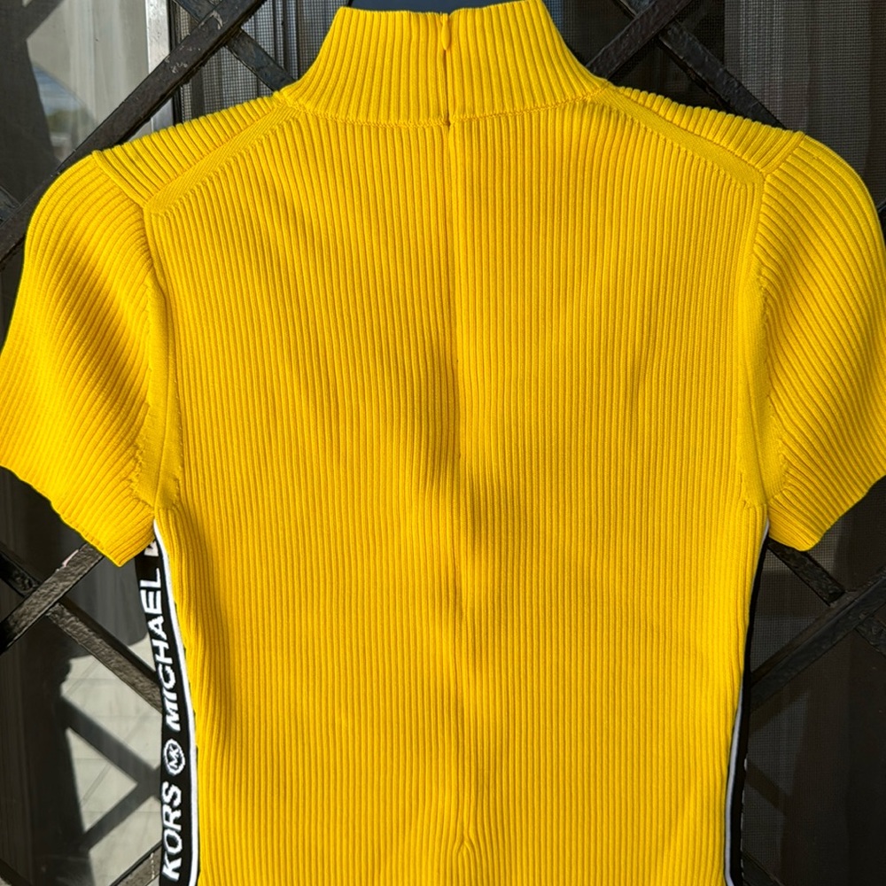 Michael Kors Yellow Ribbed Dress